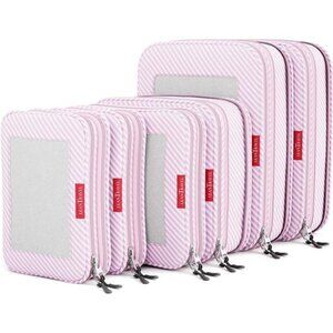 Compression Packing Cubes for Travel Organizers with Double Zipper